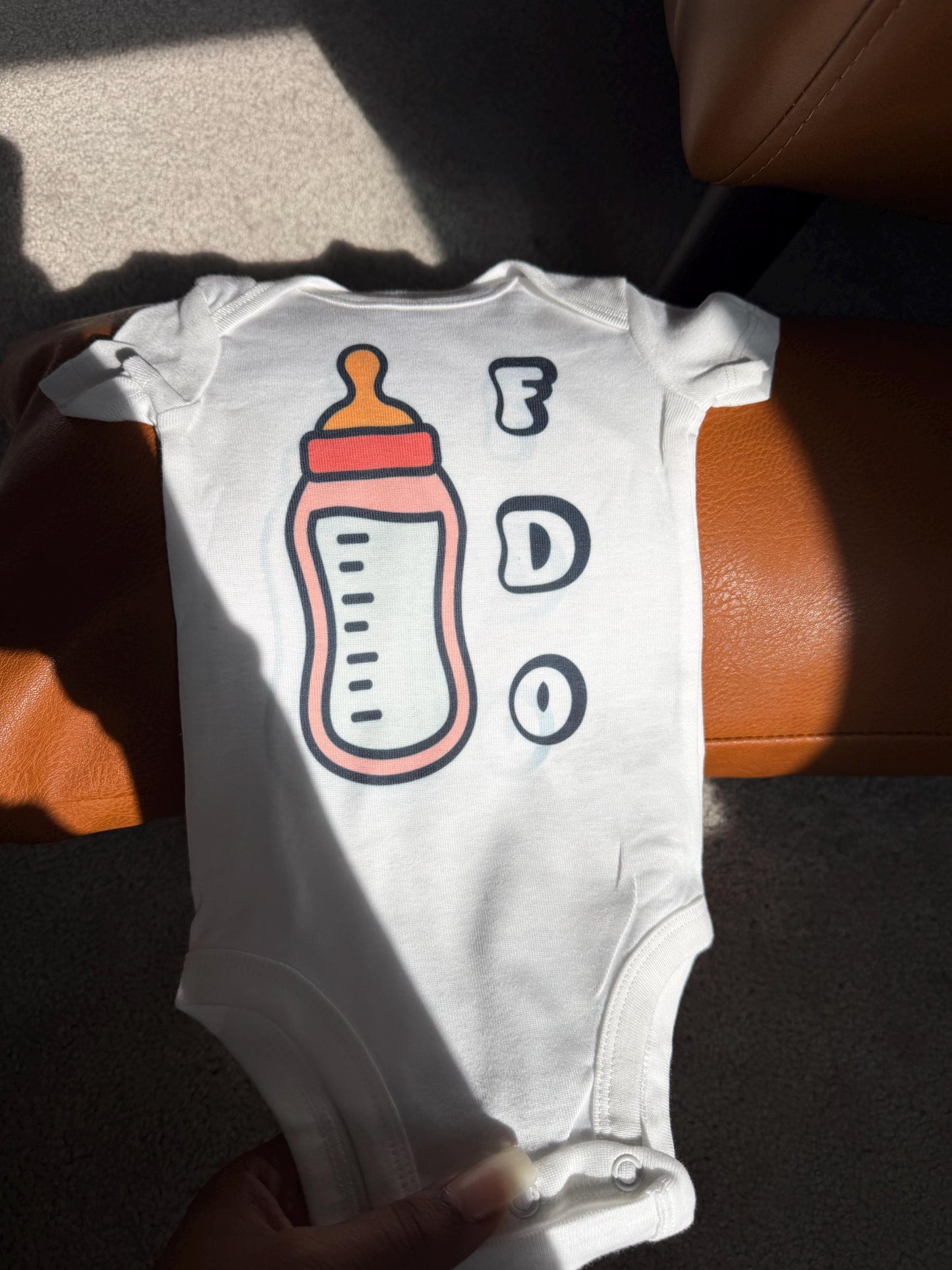 FDO First Day Out Baby Onesie