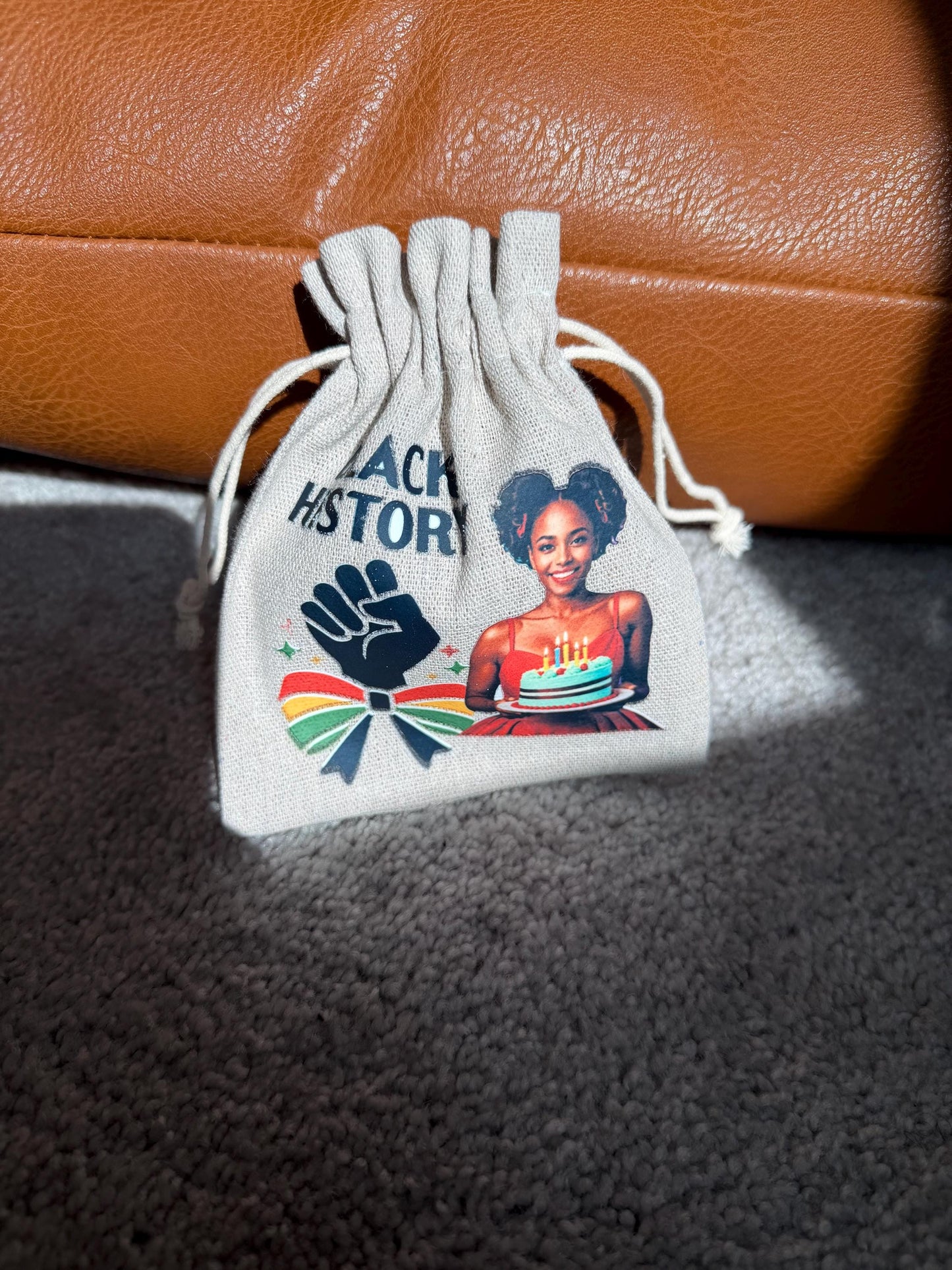 Personalized Black History Party Favor Bags | Custom Photo Favor Bags | Black Excellence Gift Bags | Birthday Party Favors