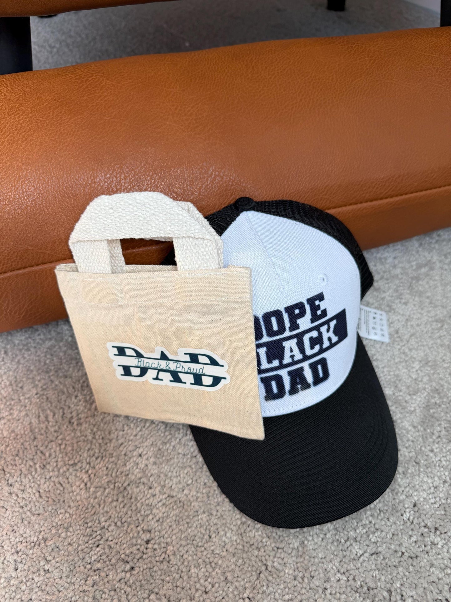 Dad, Black and Proud party favor/ gift bag, personalizable