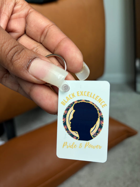 Black Excellence Keychain, Black Man