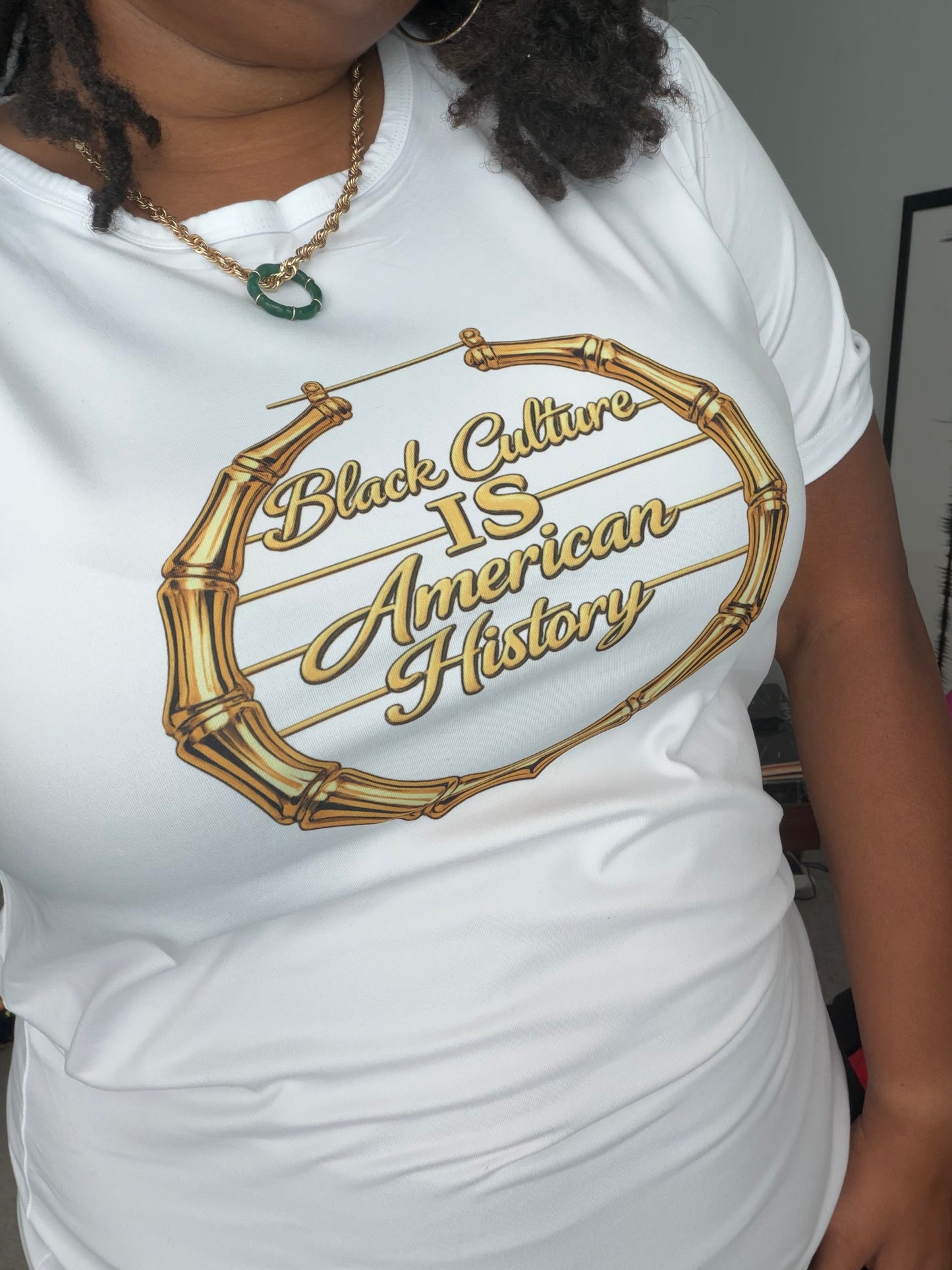 Black Culture IS American History Bamboo Earring Tee