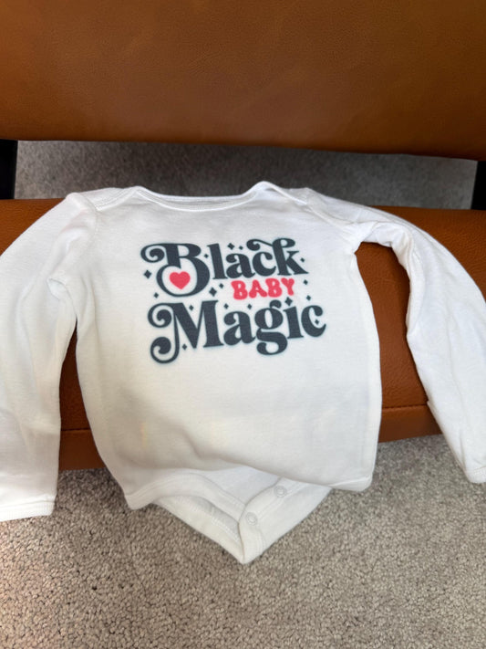 Black Baby Magic Baby Bodysuit