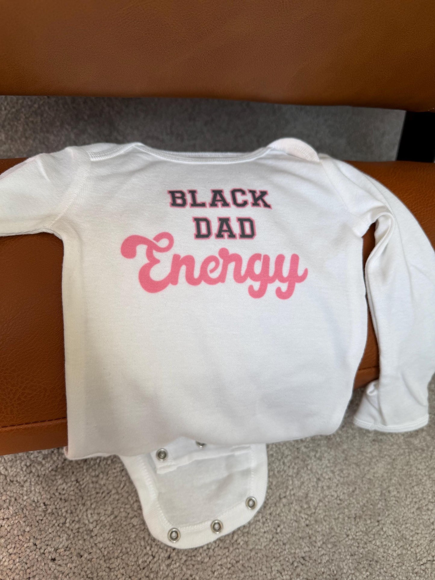 Black Dad Energy Matching Men's Shirt