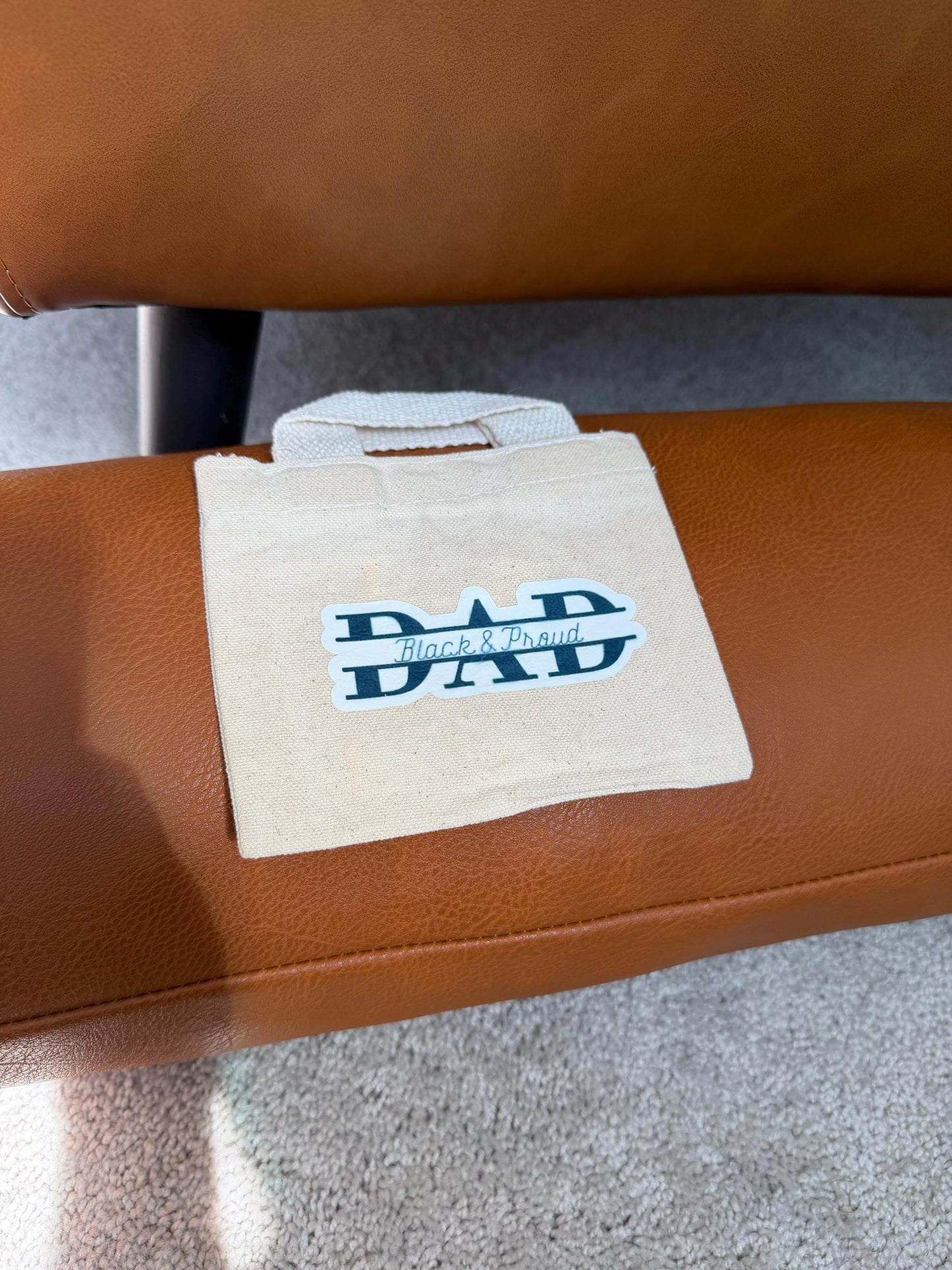 Dad, Black and Proud party favor/ gift bag, personalizable