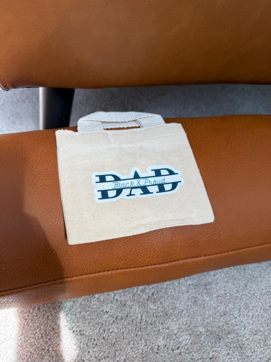 Dad, Black and Proud party favor/ gift bag, personalizable