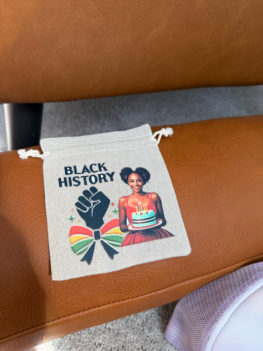 Black History Party Favor Bags Personalized