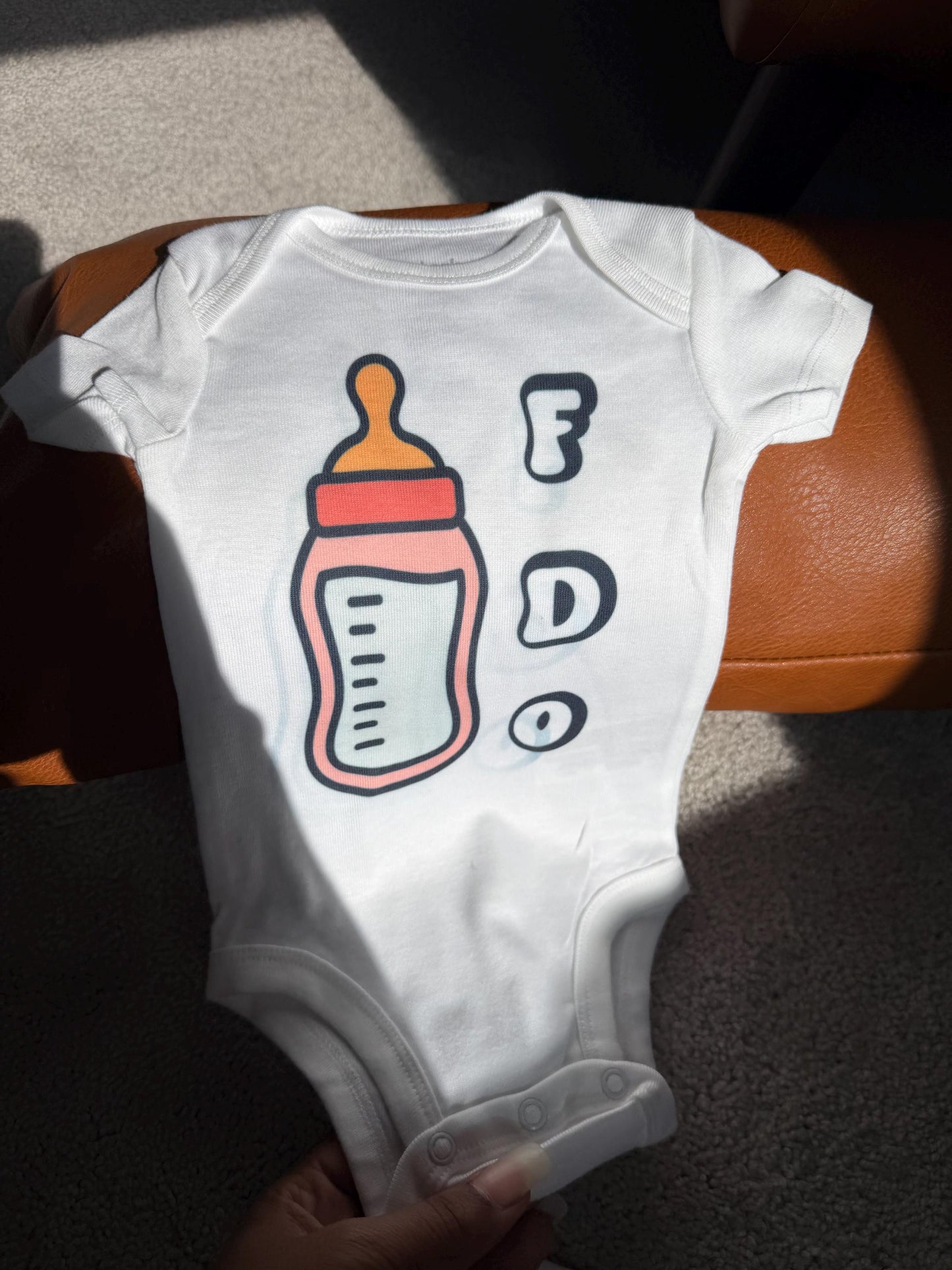 FDO First Day Out Baby Onesie