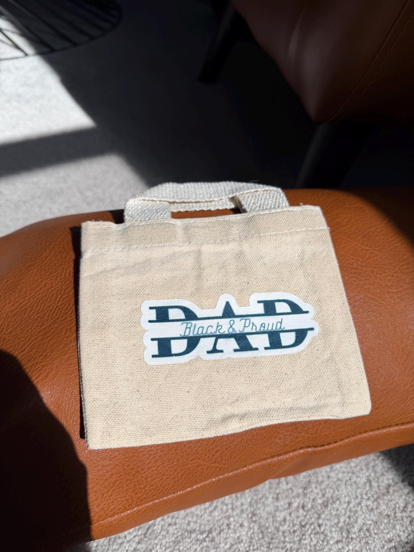 Dad, Black and Proud party favor/ gift bag, personalizable