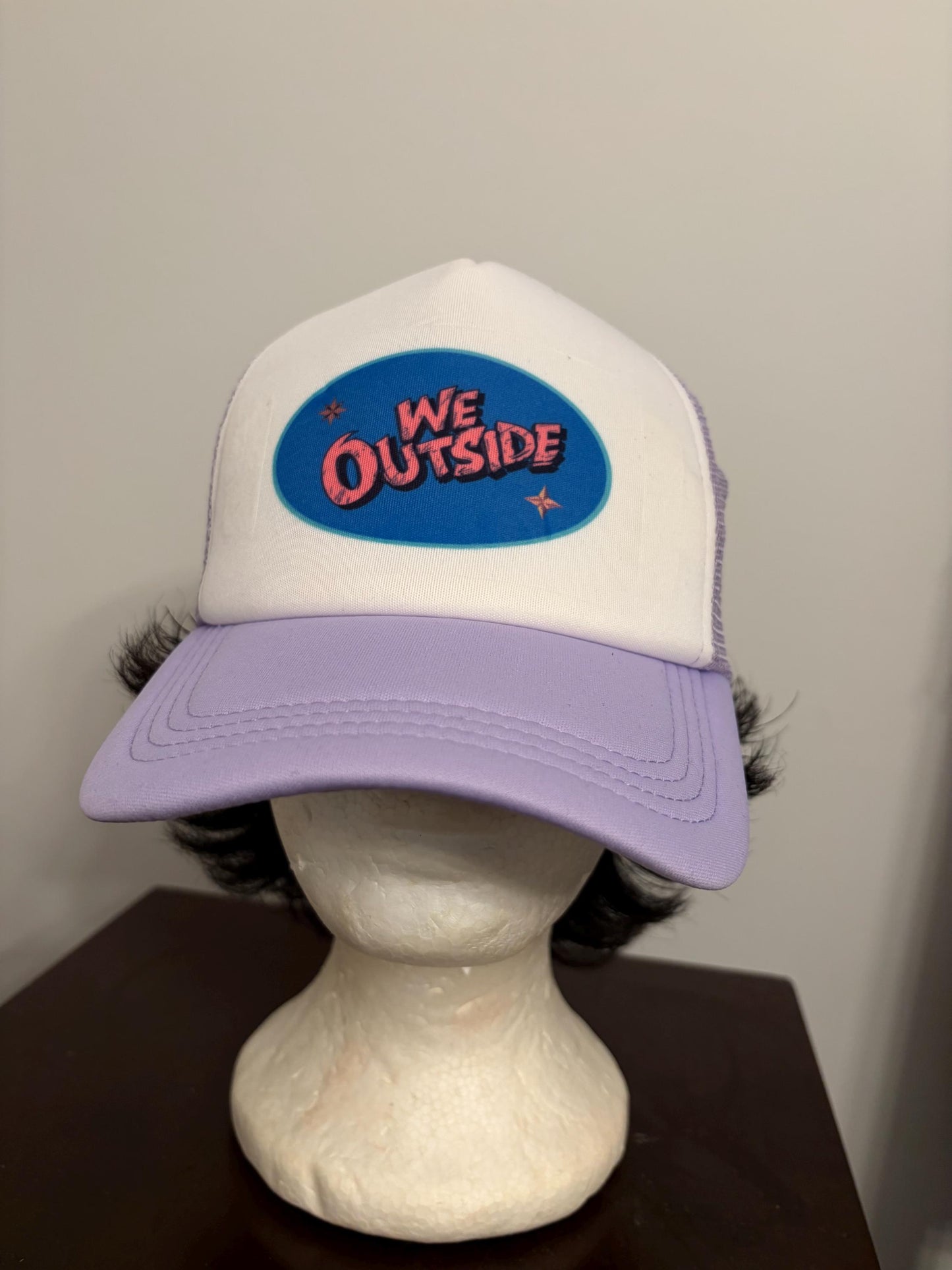 WE OUTSIDE  dad hat, trucker mesh, snap back