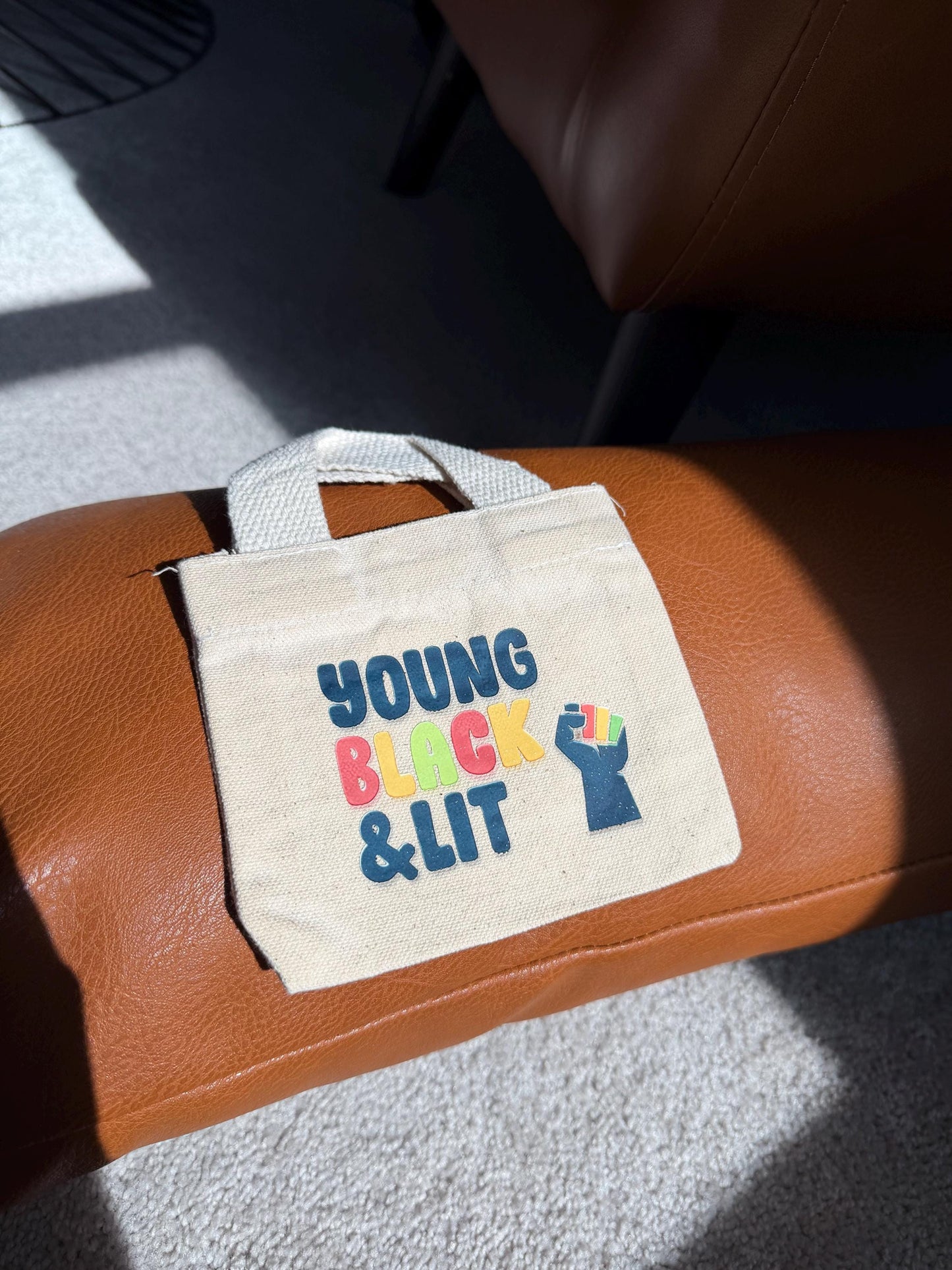Young Black & Lit Favor Bag | Personalized Black Girl Birthday Party Favor | Black Excellence Gift Bag | Melanin Party Favor