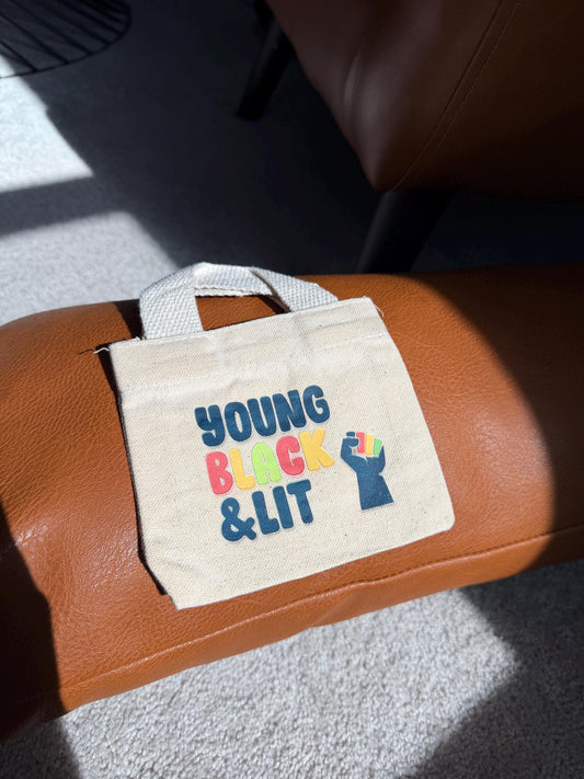 Young Black & Lit Favor Bag | Personalized Black Girl Birthday Party Favor | Black Excellence Gift Bag | Melanin Party Favor