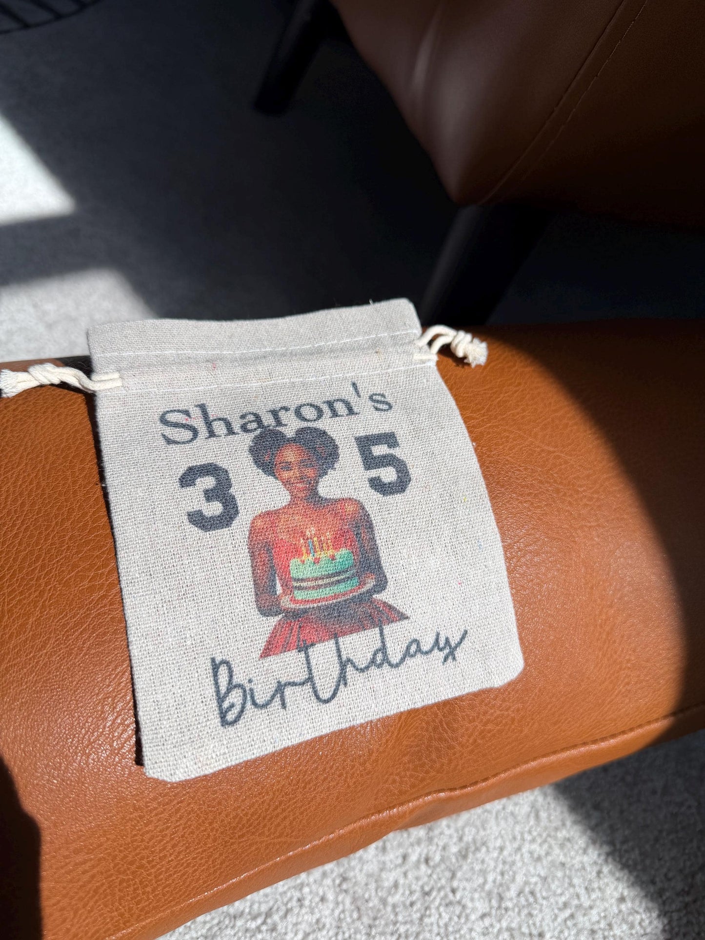 Birthday Personalized picture party favor/gift bag