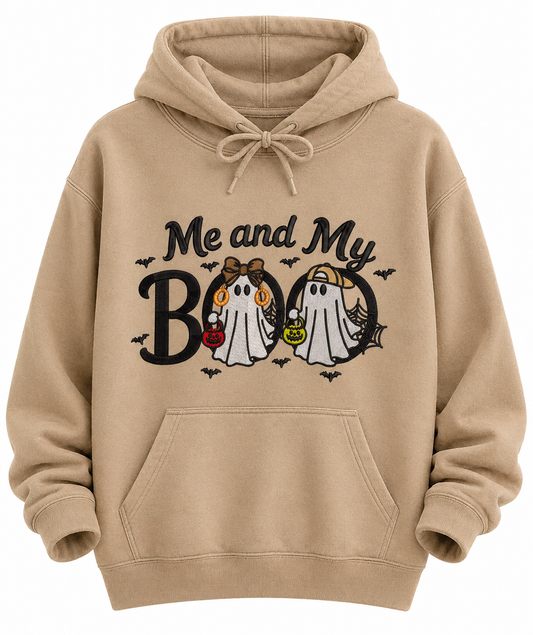 Me and My Boo Embroidered Sweatshirt & Hoodie