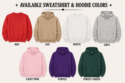 Me and My Boo Embroidered Sweatshirt & Hoodie