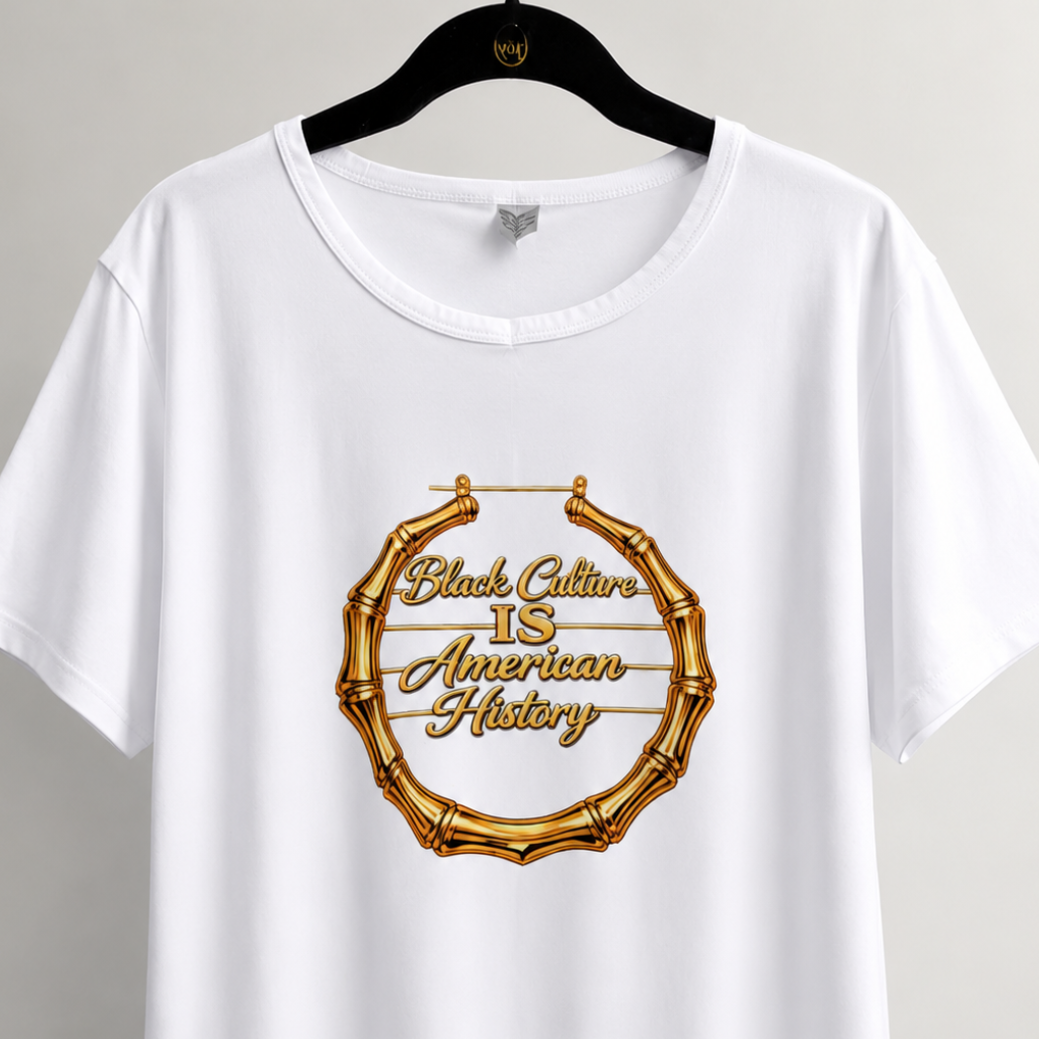 Black Culture IS American History Bamboo Earring Tee