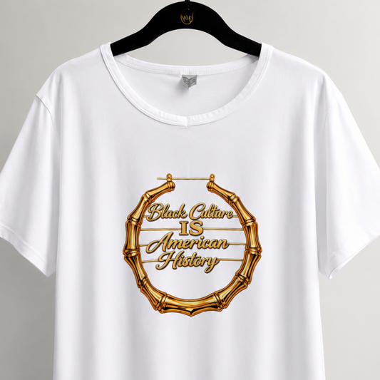 Black Culture IS American History Bamboo Earring Tee
