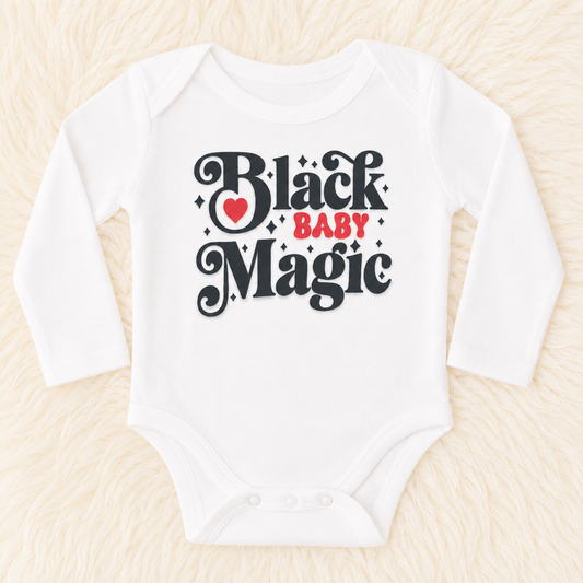 Black Baby Magic Baby Bodysuit