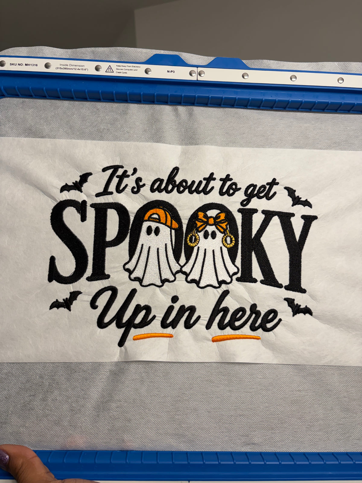 Spooky Couple Embroidered Sweatshirt & Hoodie