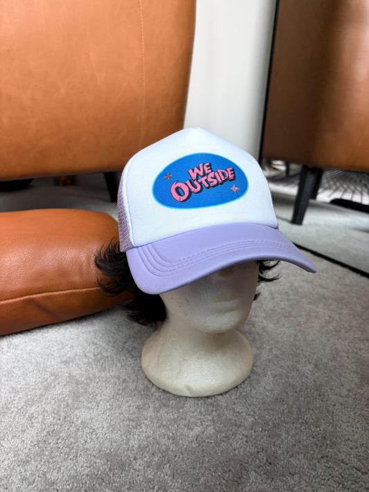 WE OUTSIDE  dad hat, trucker mesh, snap back