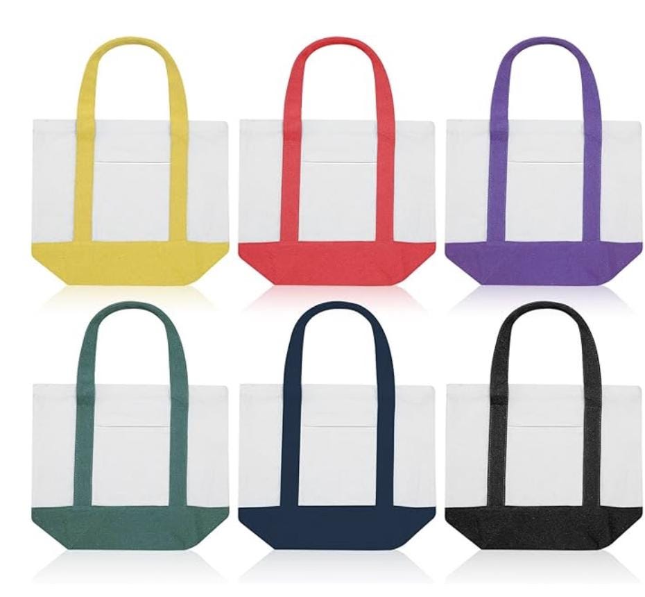 Personalized Canvas Tote, Initials