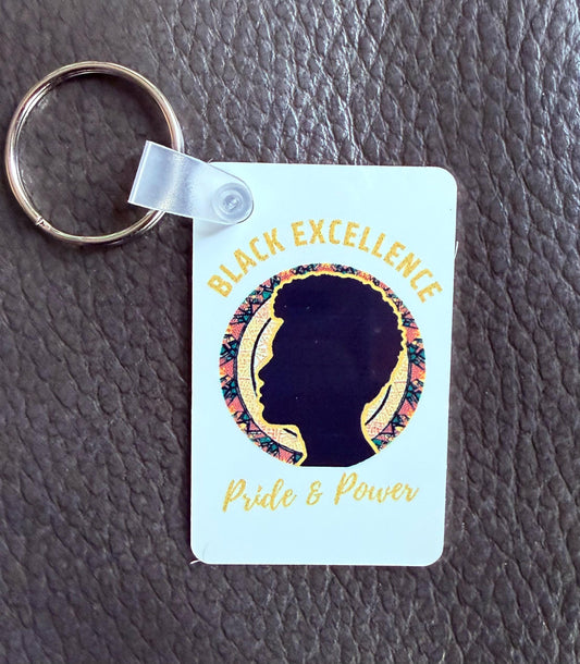 Black Excellence Keychain, Black Man