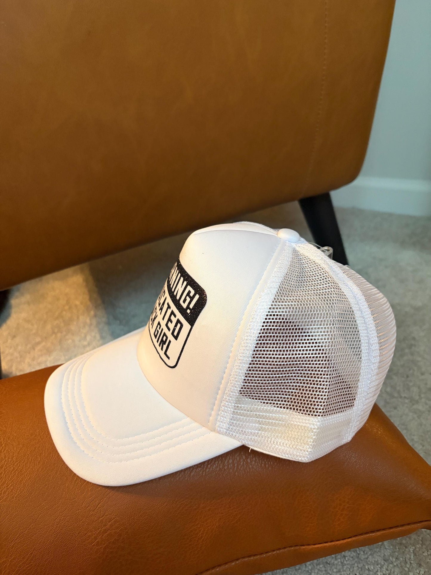 WARNING: Educated Black Girl Hat, Trucker, Mesh, Snapback