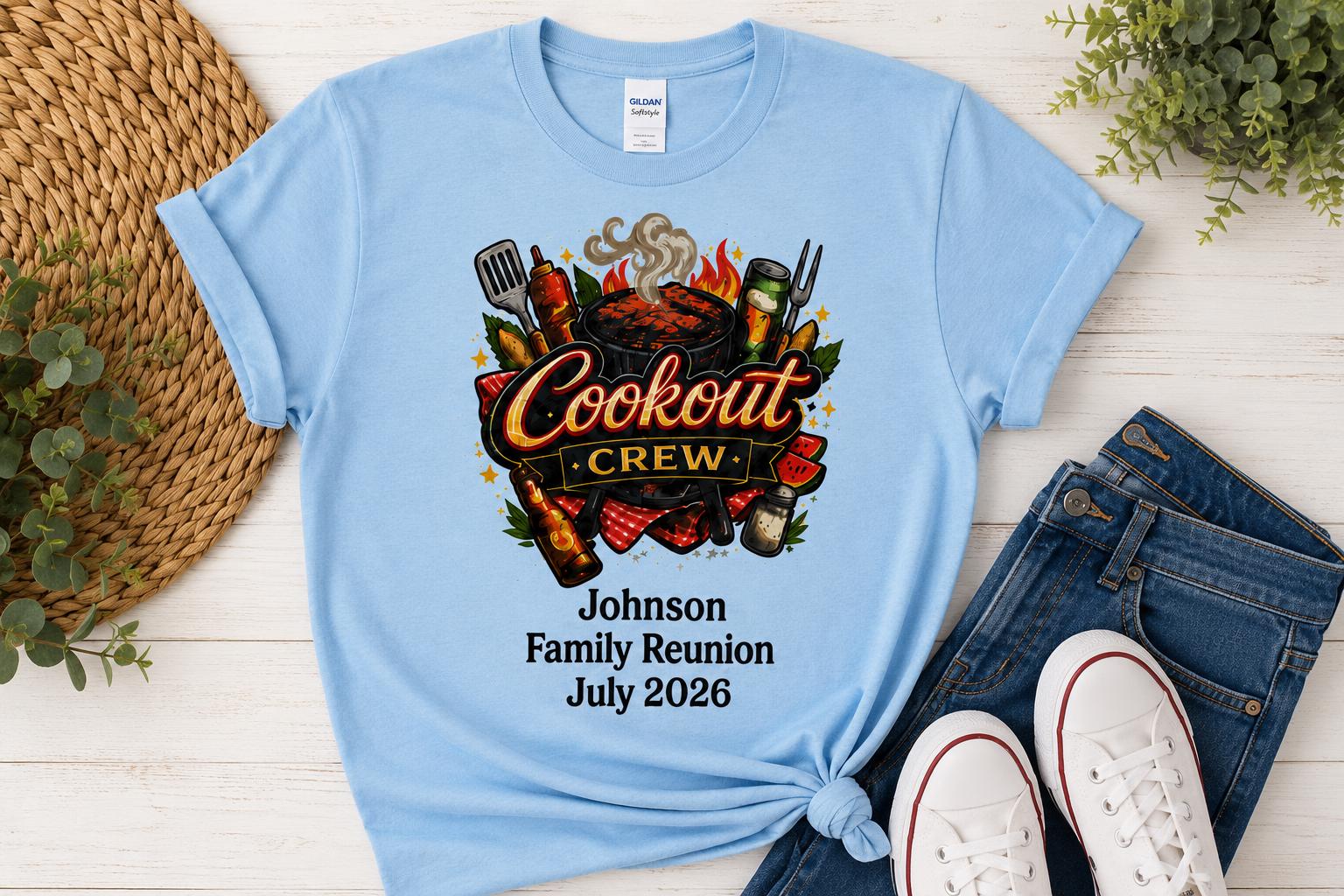 Personalized Family Reunion Shirt, Cookout Crew, Custom Reunion Shirts